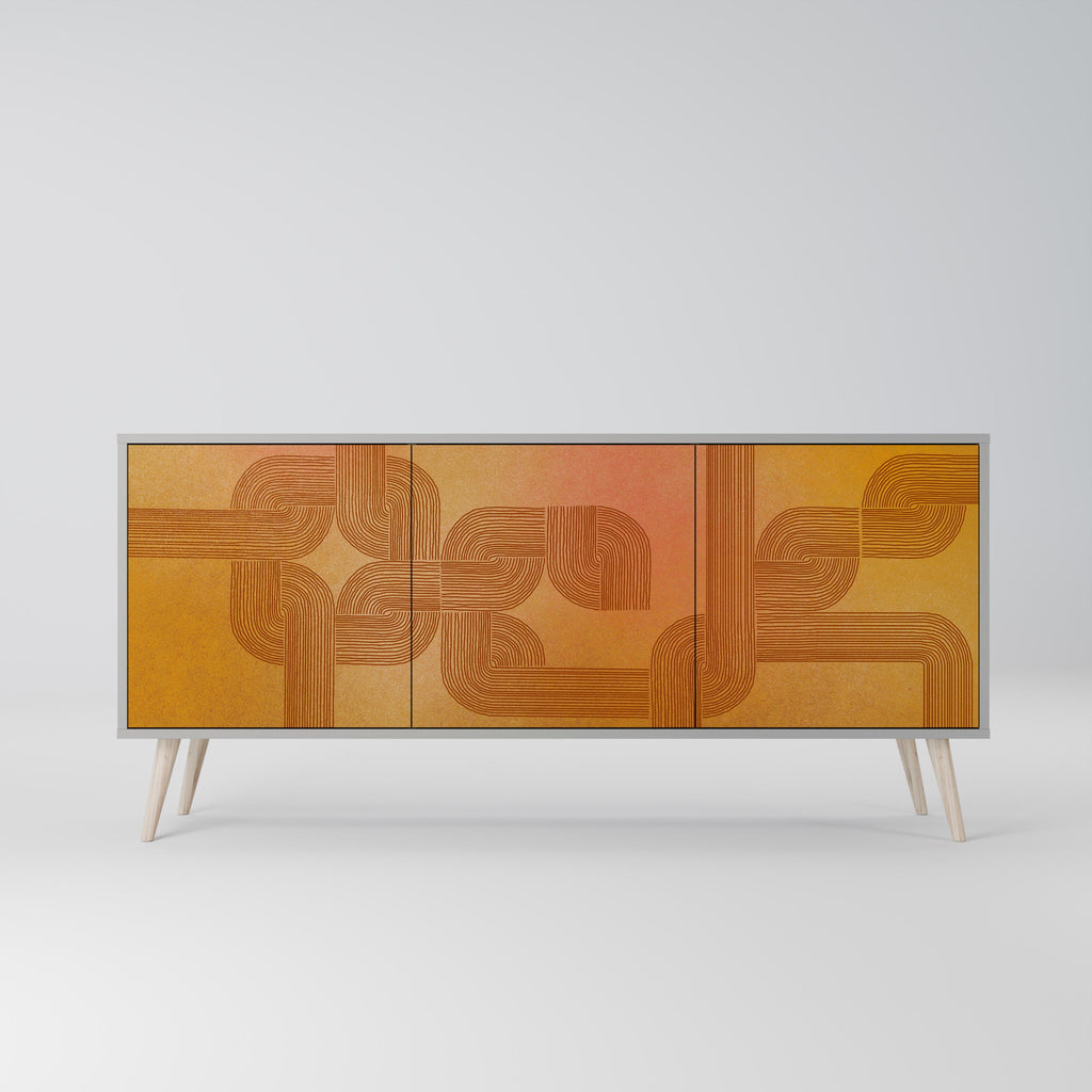 STRENGTHENING RELATION Sideboard mit 3 Türen in Grau