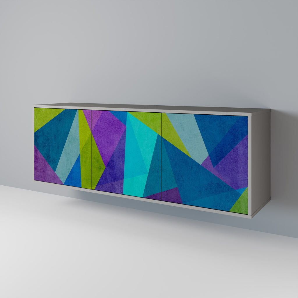 COLD SHOWCASE Sideboard mit 3 Türen in Grau