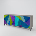 COLD SHOWCASE Sideboard mit 3 Türen in Grau