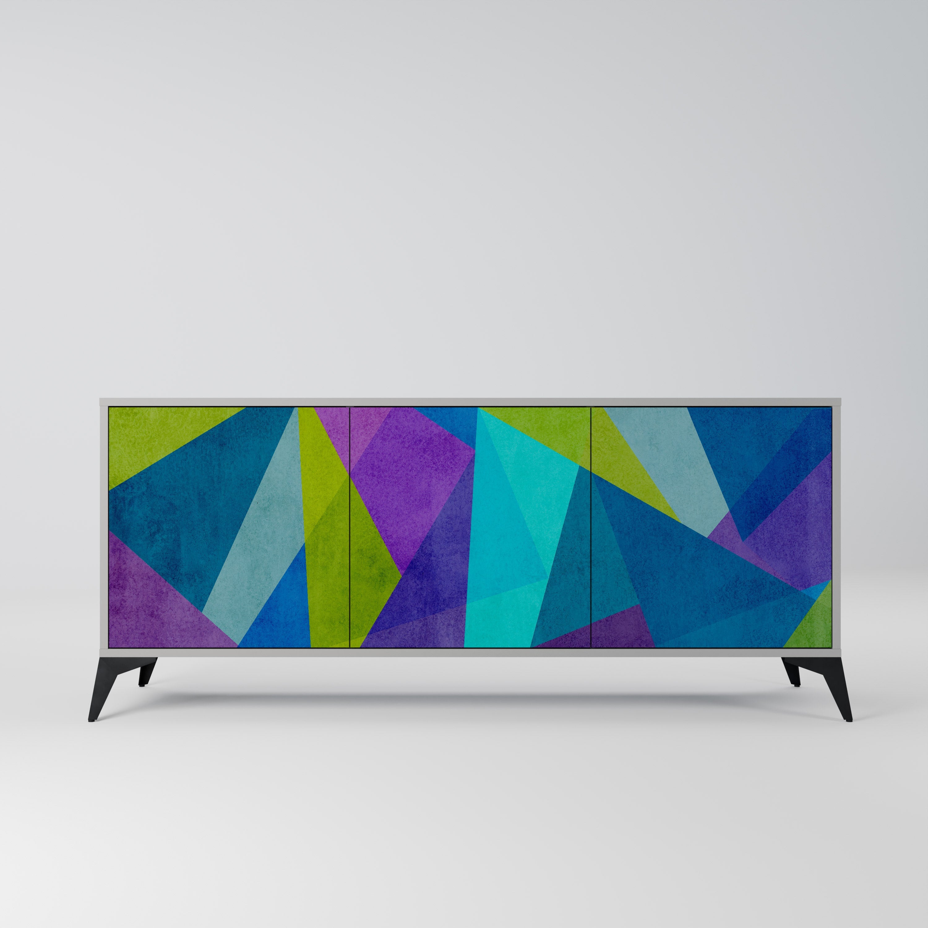COLD SHOWCASE Sideboard mit 3 Türen in Grau