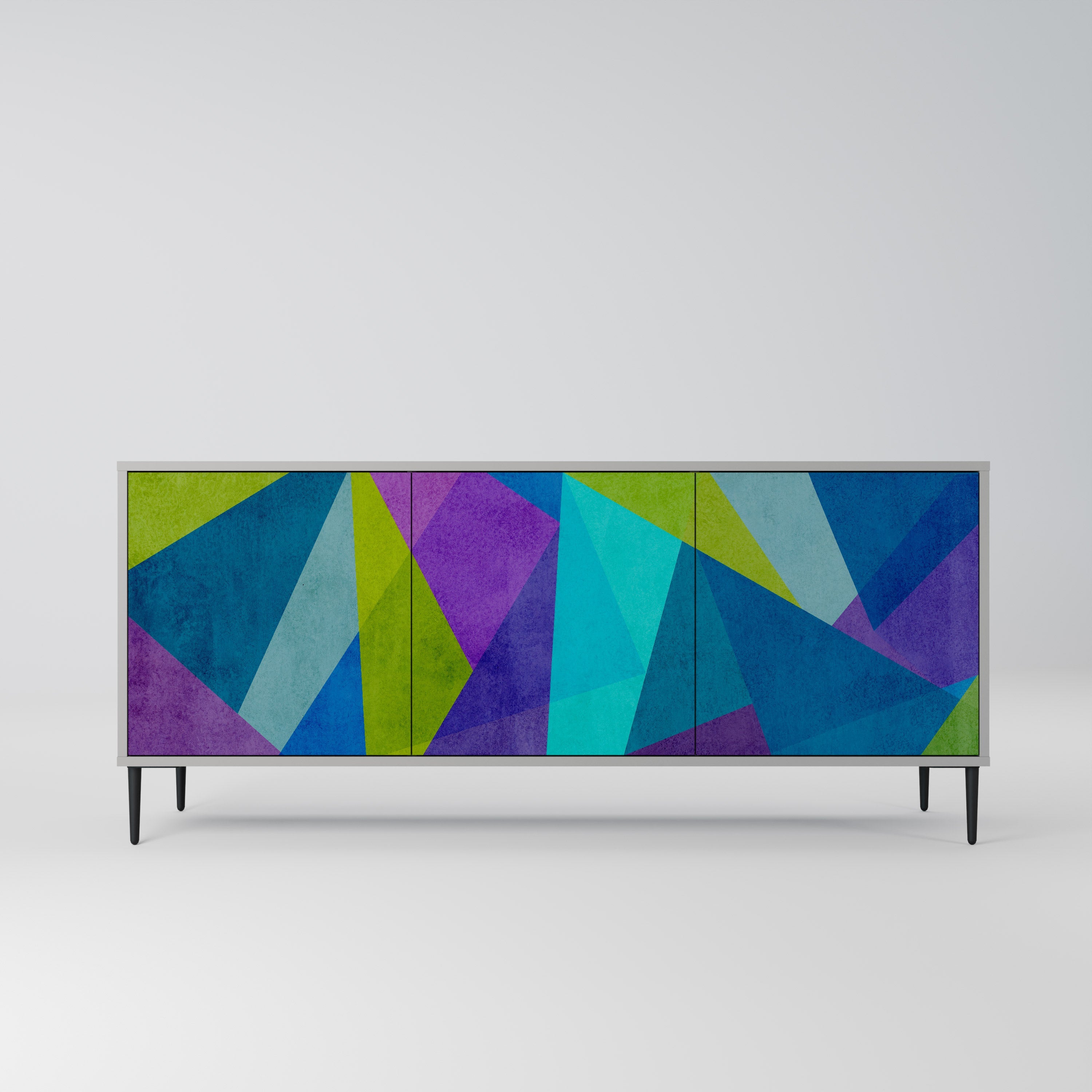 COLD SHOWCASE Sideboard mit 3 Türen in Grau