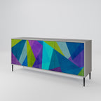 COLD SHOWCASE Sideboard mit 3 Türen in Grau
