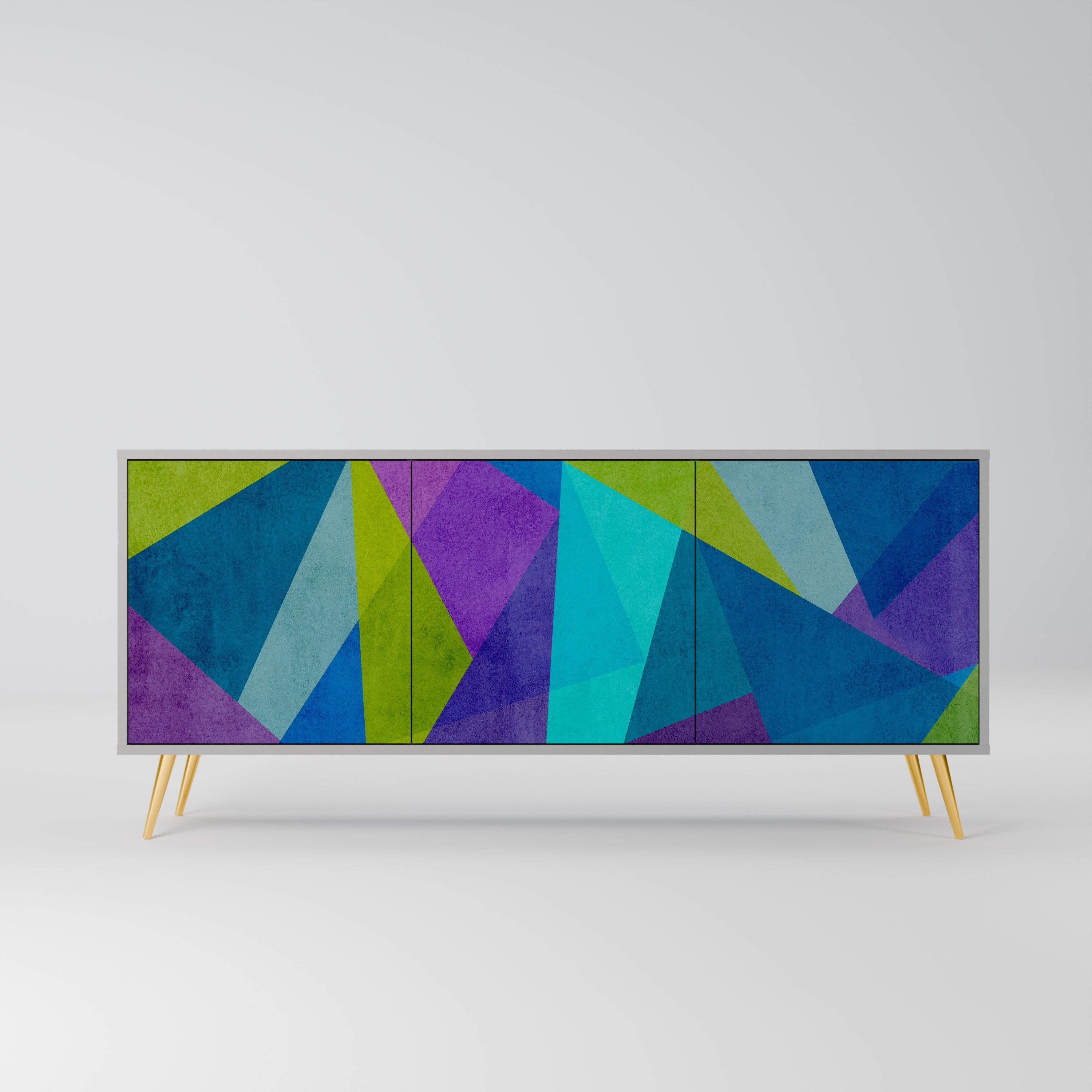 COLD SHOWCASE Sideboard mit 3 Türen in Grau