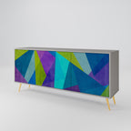 COLD SHOWCASE Sideboard mit 3 Türen in Grau