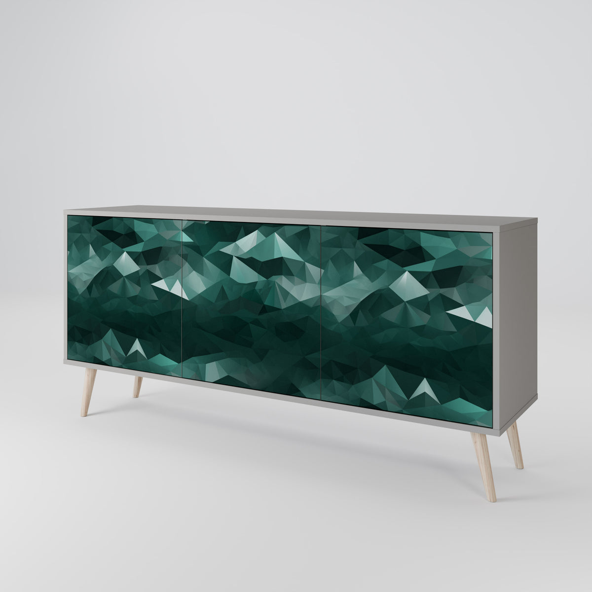 POLYGONAL FLOATING 3-türiges Sideboard