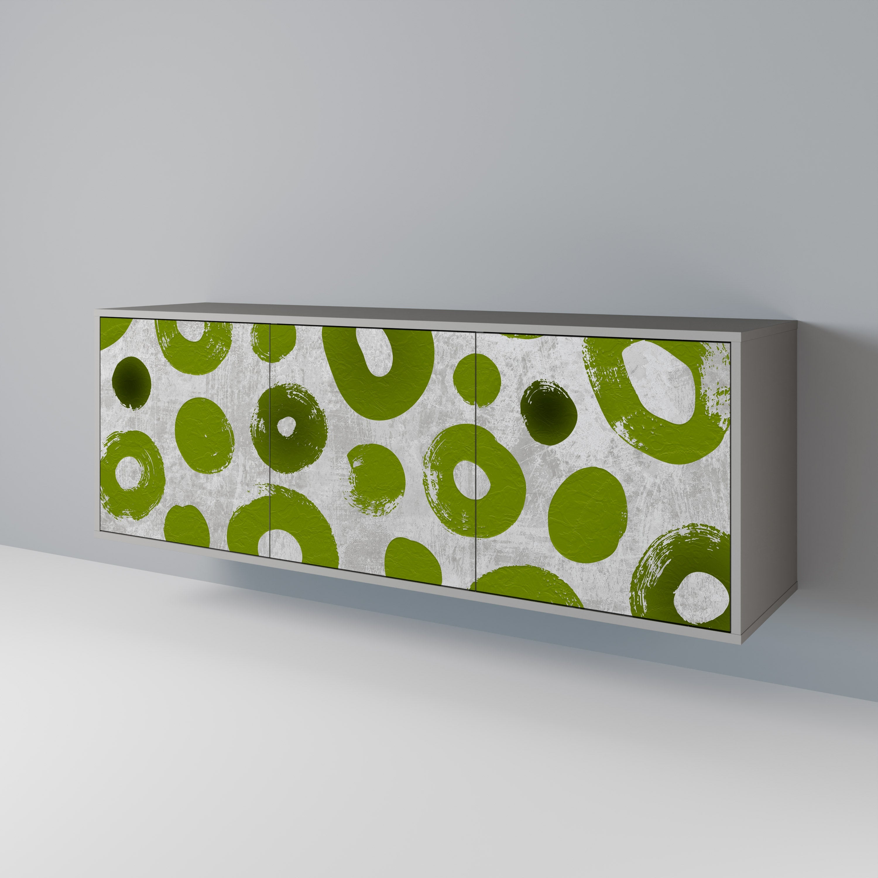 GREEN RHAPSODY Sideboard mit 3 Türen in Grau