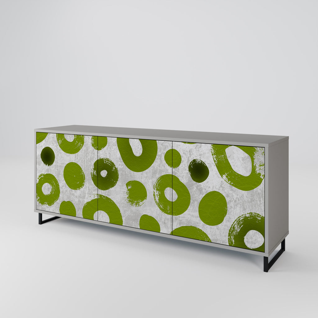 GREEN RHAPSODY Sideboard mit 3 Türen in Grau