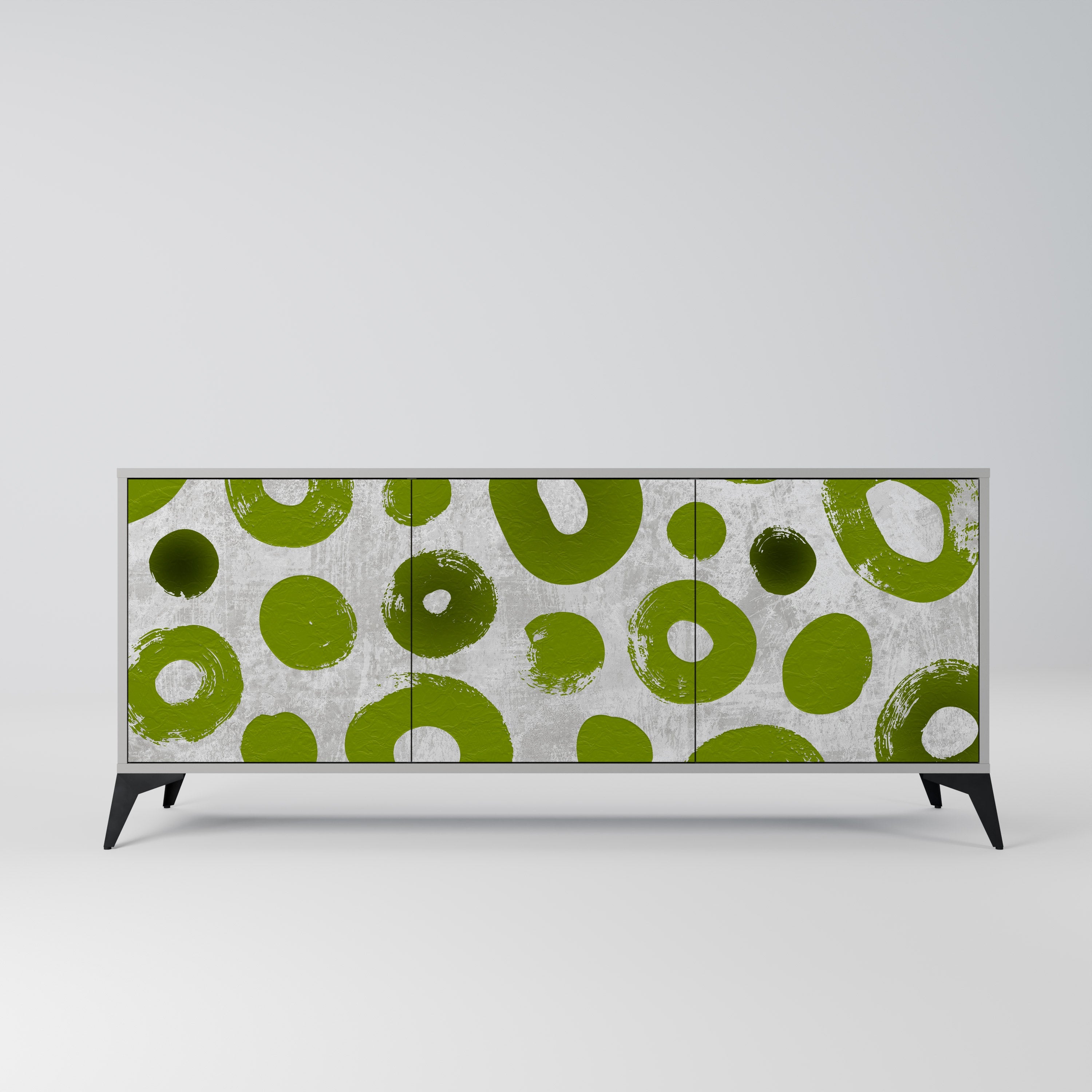 GREEN RHAPSODY Sideboard mit 3 Türen in Grau