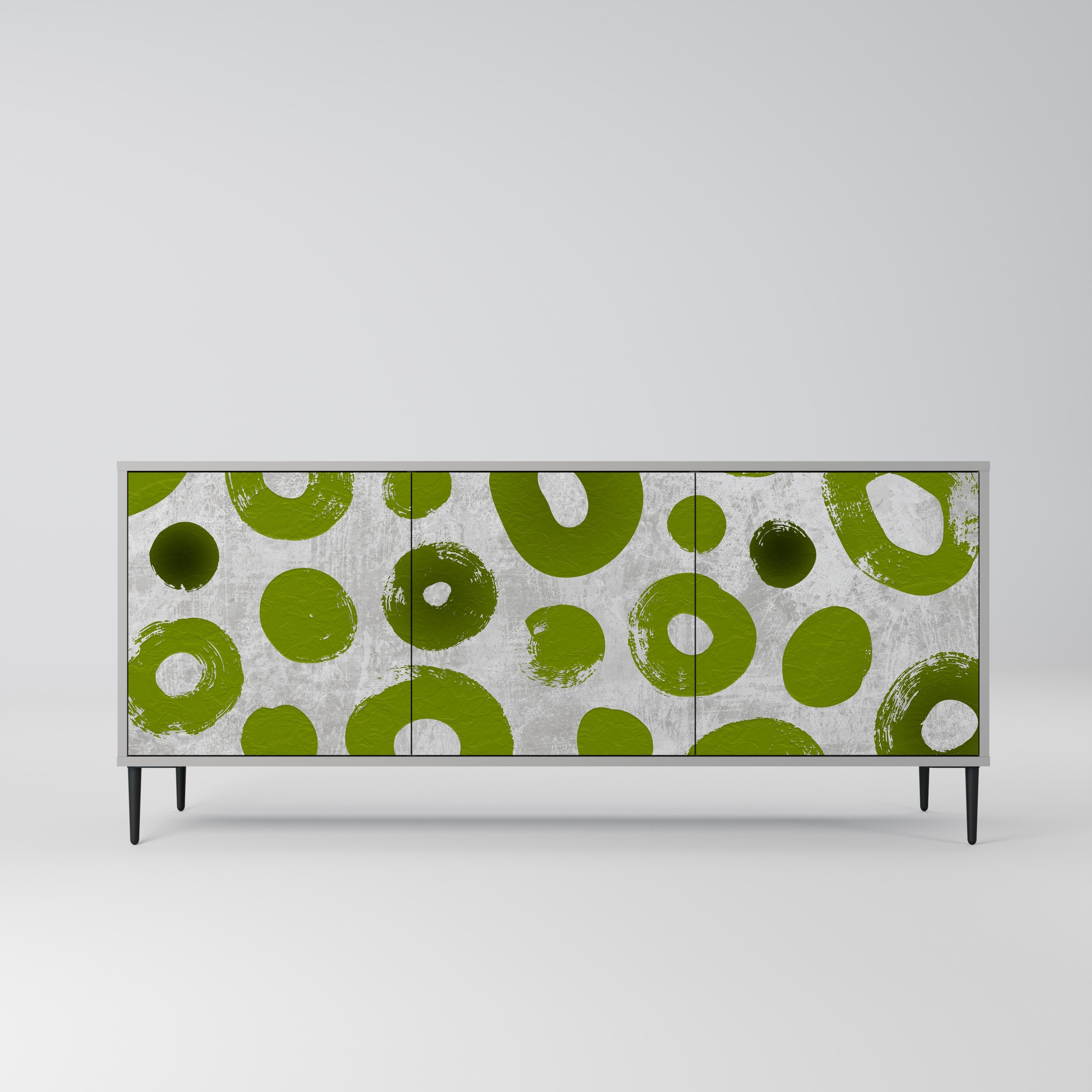 GREEN RHAPSODY Sideboard mit 3 Türen in Grau
