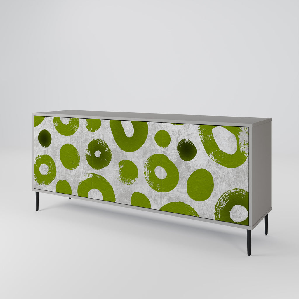 GREEN RHAPSODY Sideboard mit 3 Türen in Grau