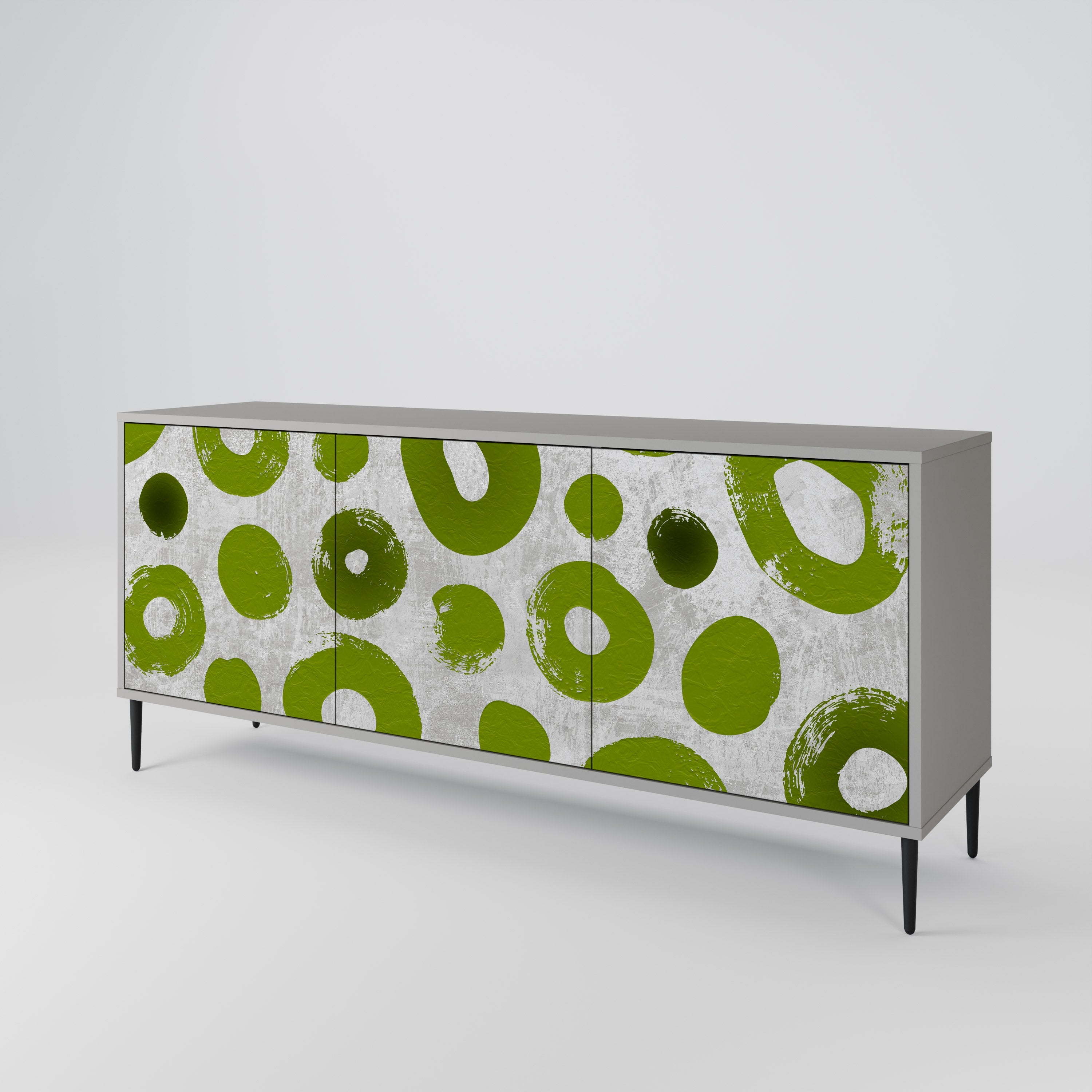 GREEN RHAPSODY Sideboard mit 3 Türen in Grau