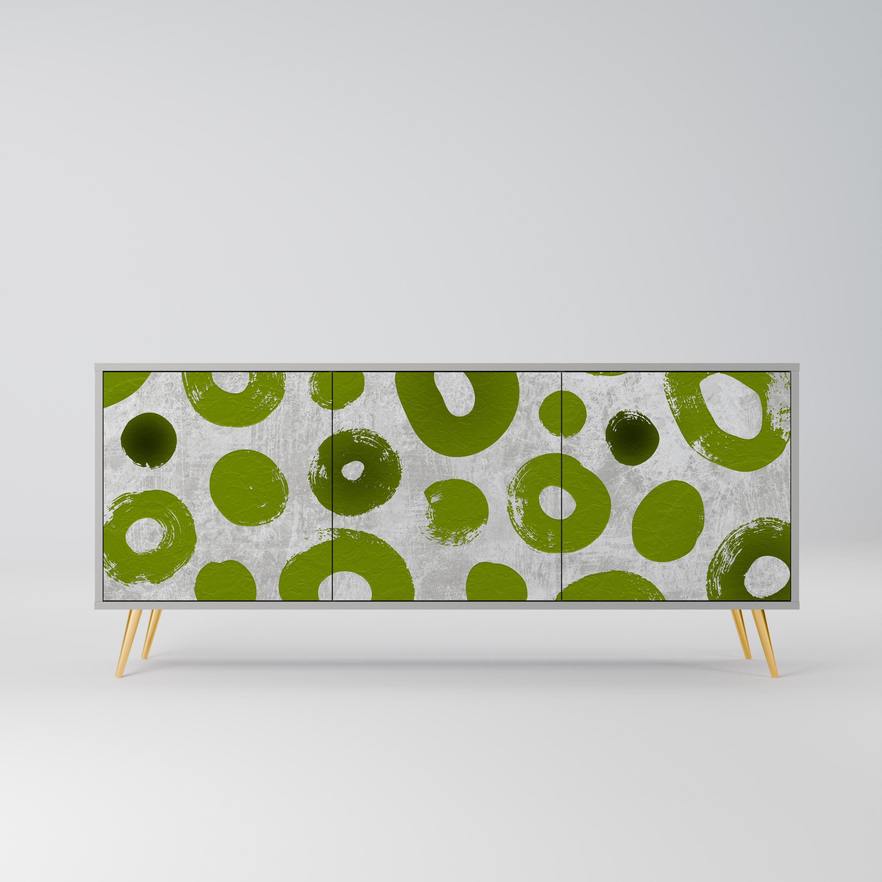GREEN RHAPSODY Sideboard mit 3 Türen in Grau