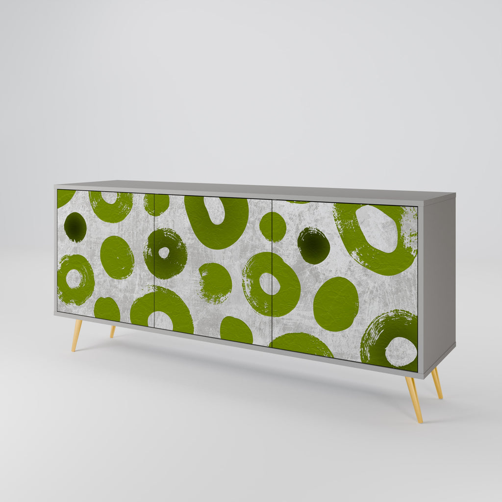GREEN RHAPSODY Sideboard mit 3 Türen in Grau