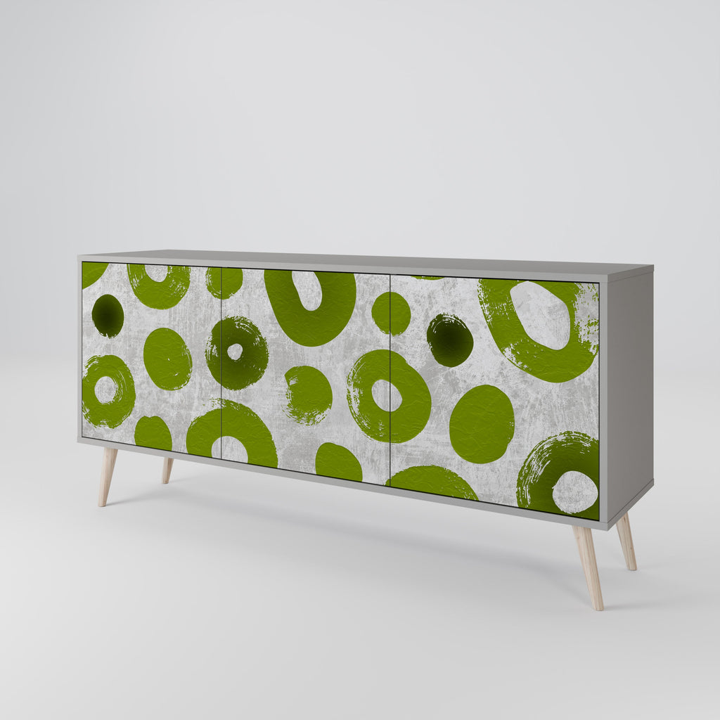 GREEN RHAPSODY Sideboard mit 3 Türen in Grau
