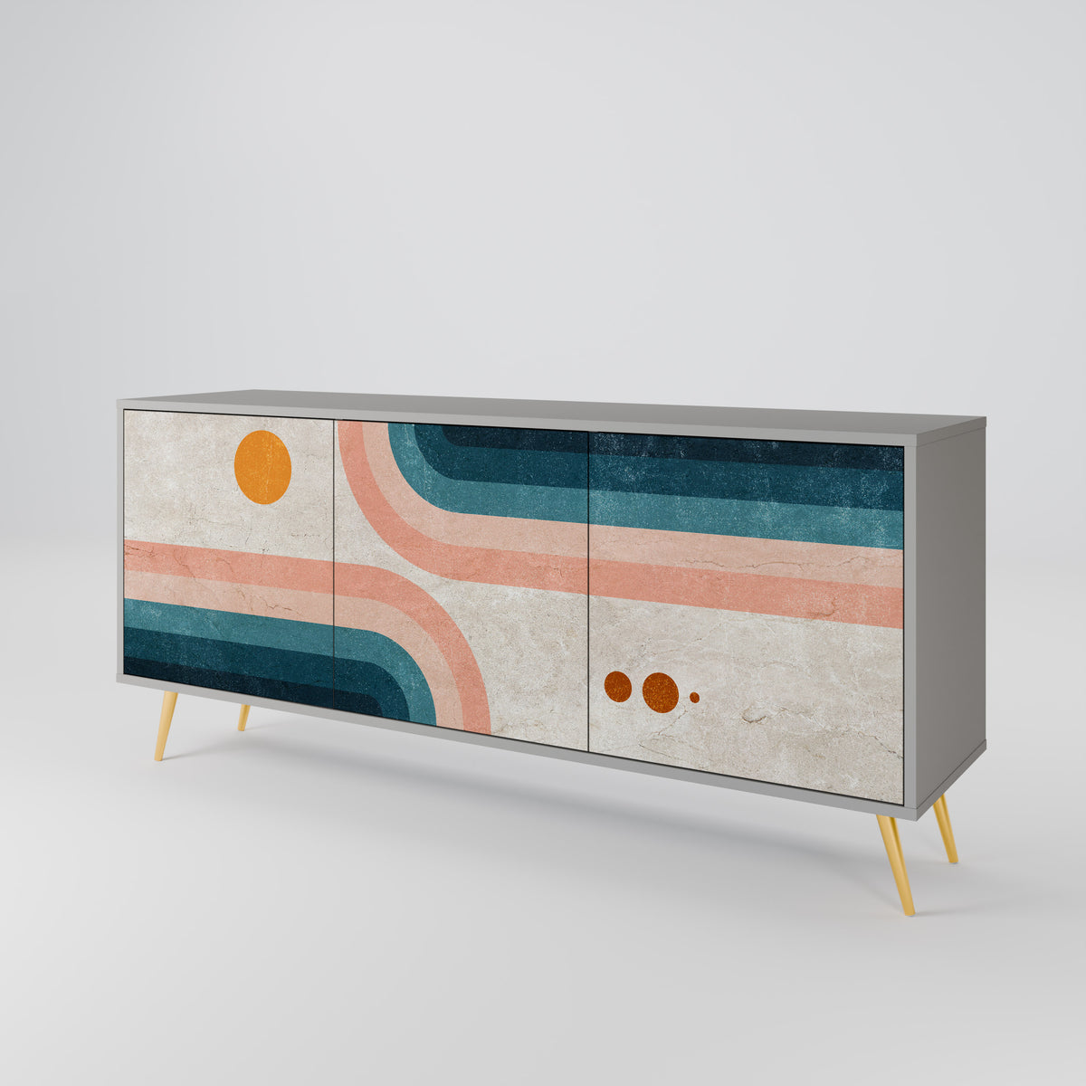 TWO HALVES 3-türiges Sideboard