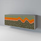 SIMPLE SOLUTIONS Sideboard mit 3 Türen in Grau