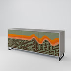 SIMPLE SOLUTIONS Sideboard mit 3 Türen in Grau