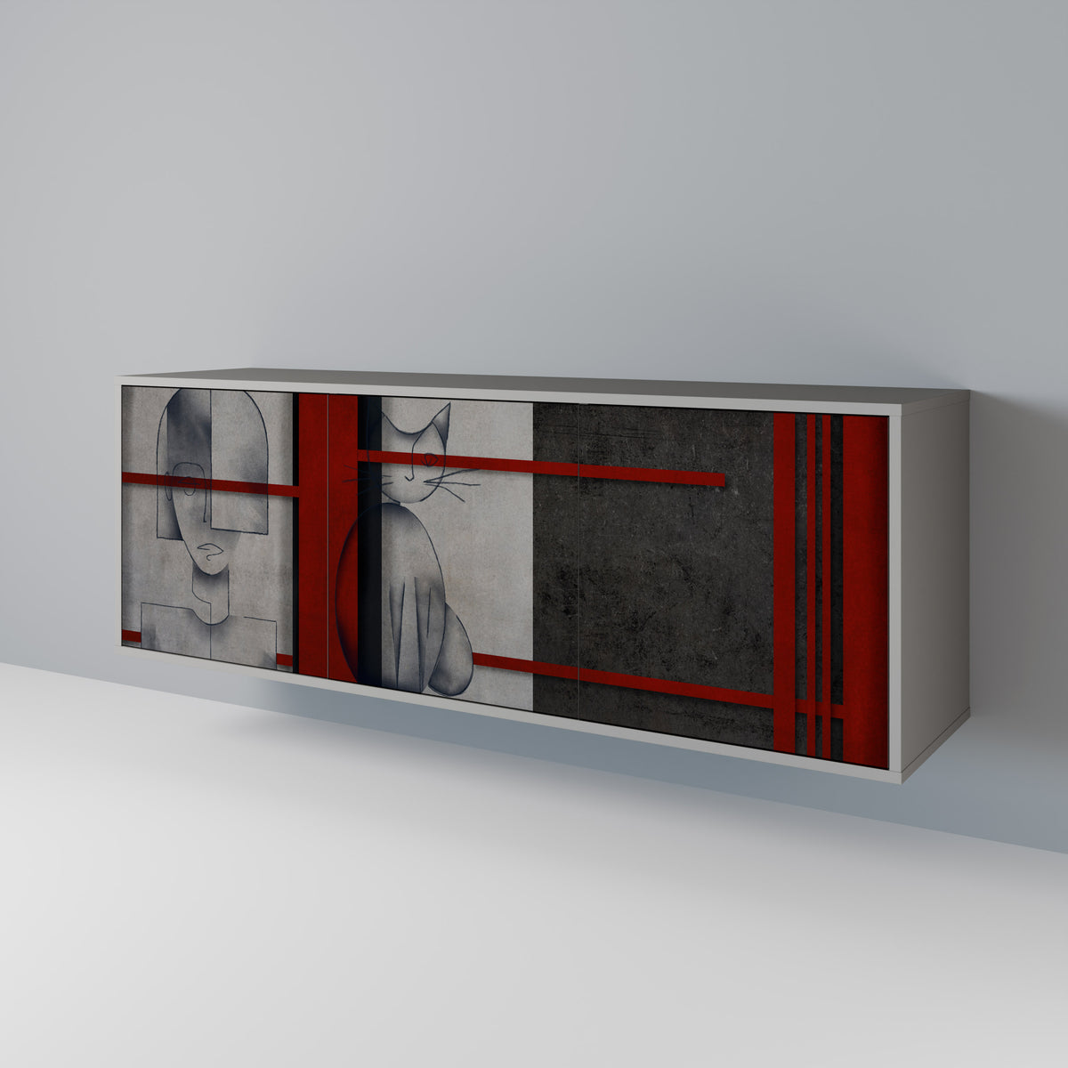 GRAY FIGURES 3-türiges Sideboard