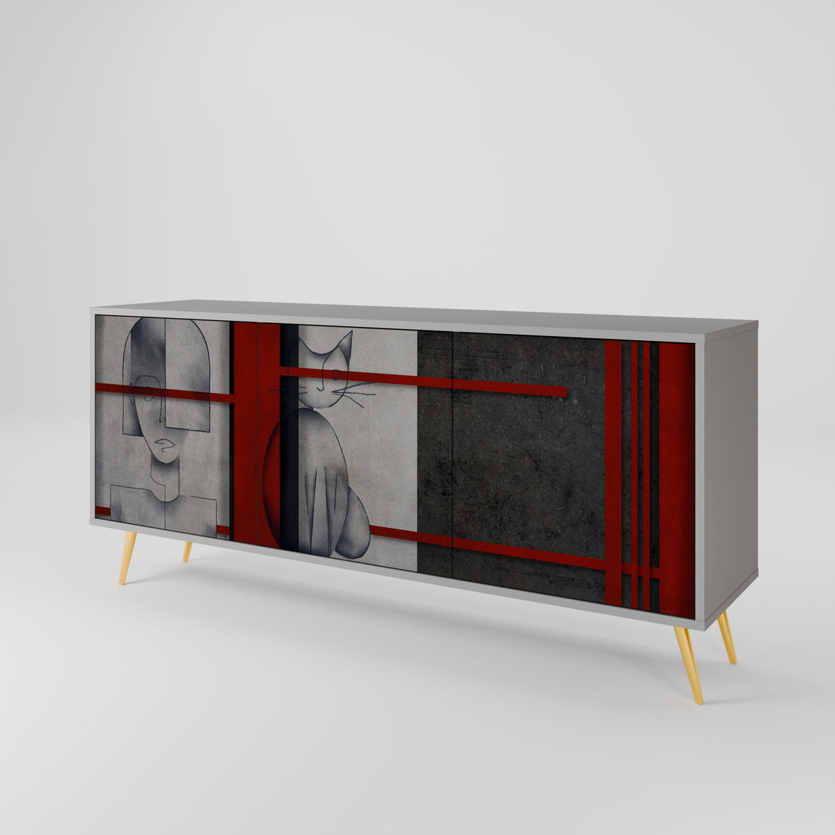 GRAY FIGURES 3-türiges Sideboard
