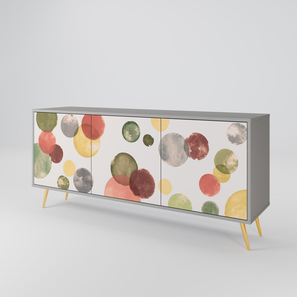FLEETING HAPPINESS Sideboard mit 3 Türen in Grau