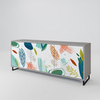 BOTANICAL HURRICANE Sideboard mit 3 Türen in Grau
