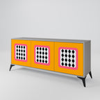 TEARS IN HEAVEN Sideboard mit 3 Türen in Grau