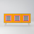 TEARS IN HEAVEN Sideboard mit 3 Türen in Grau