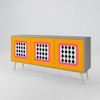 TEARS IN HEAVEN Sideboard mit 3 Türen in Grau