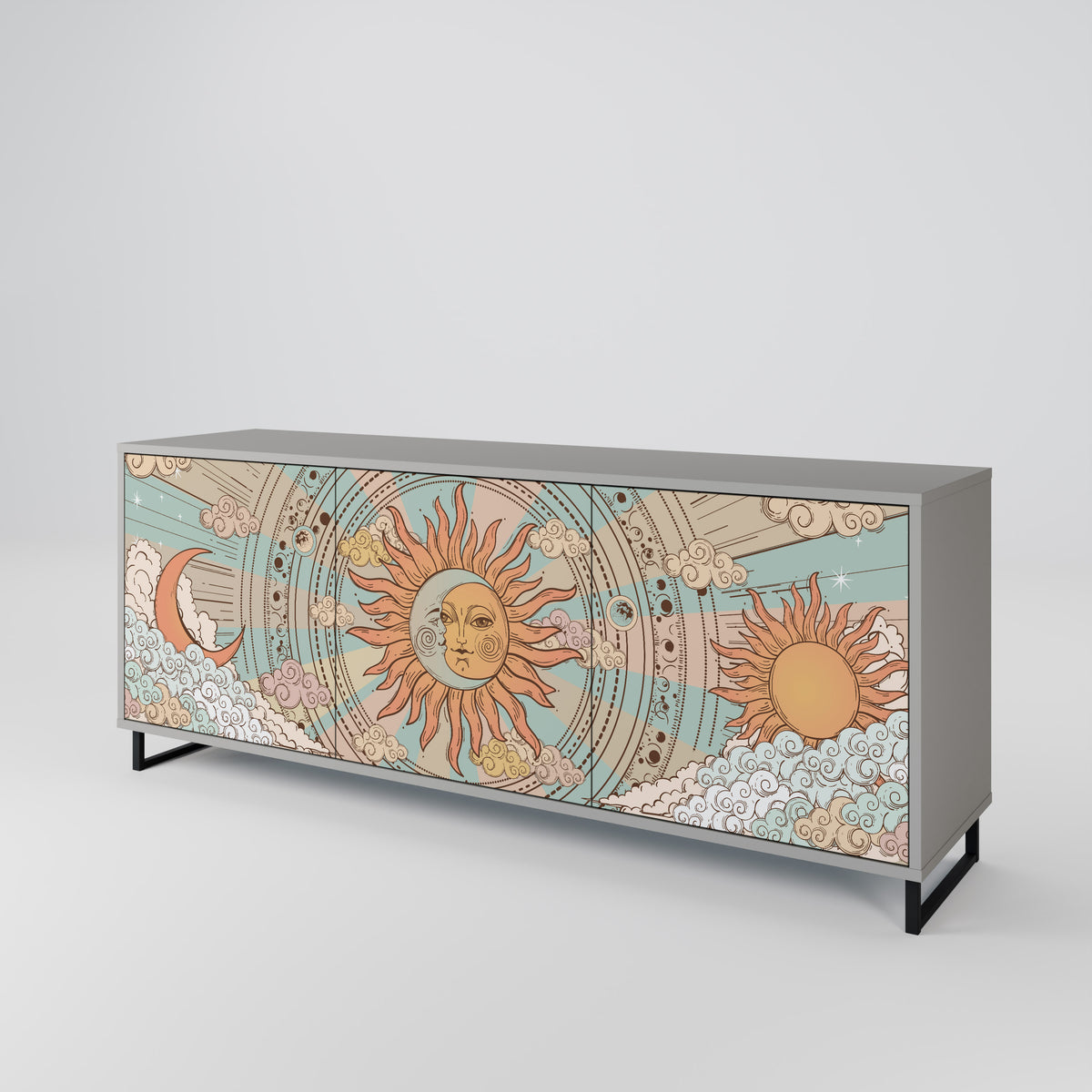 MYSTICAL STRUCTURE 3-türiges Sideboard
