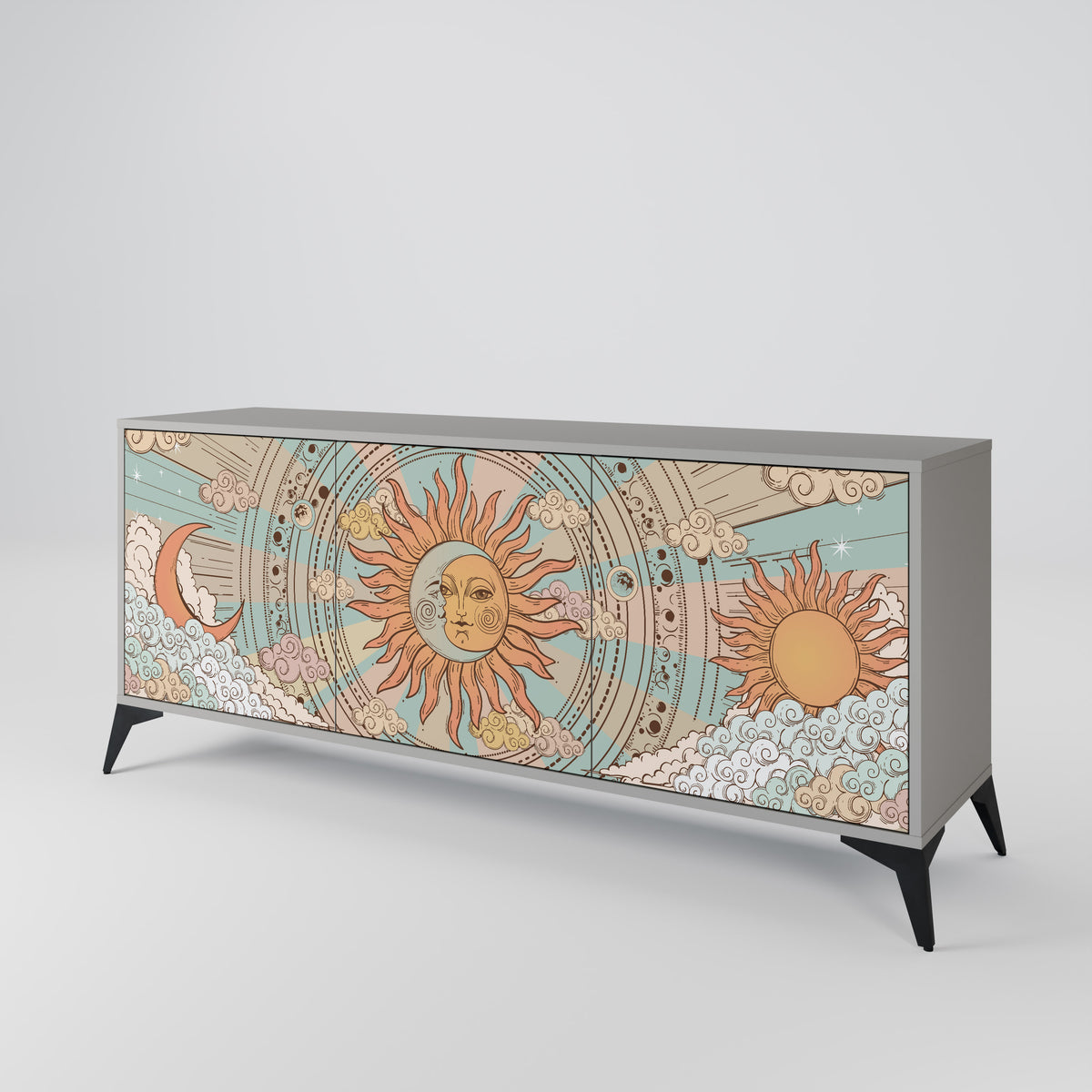 MYSTICAL STRUCTURE 3-türiges Sideboard