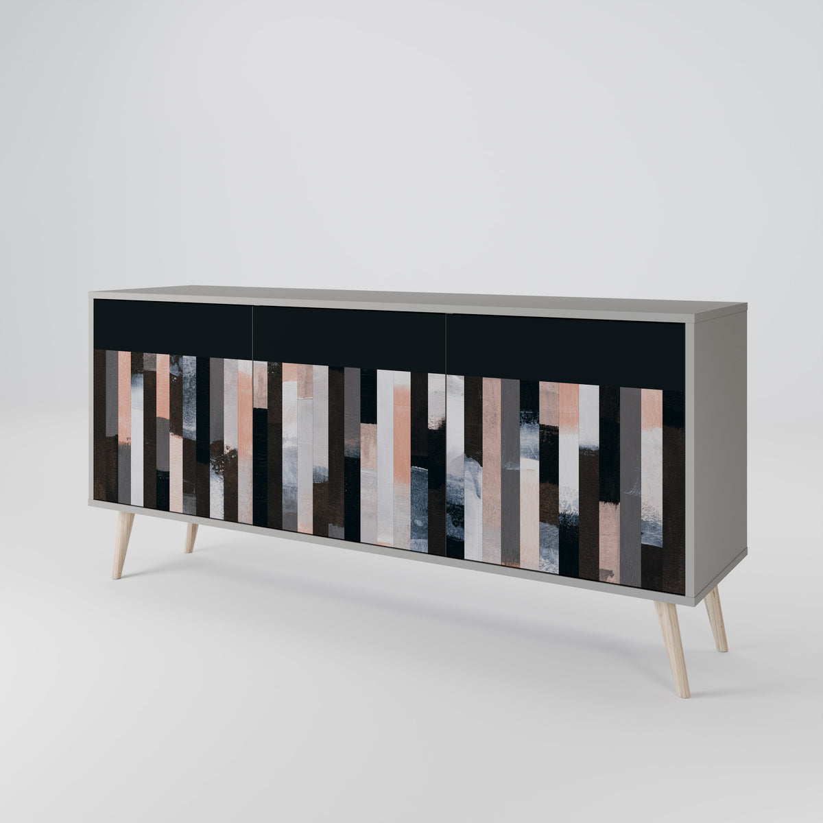 COLLAGE OF RECTANGLES 3-türiges Sideboard