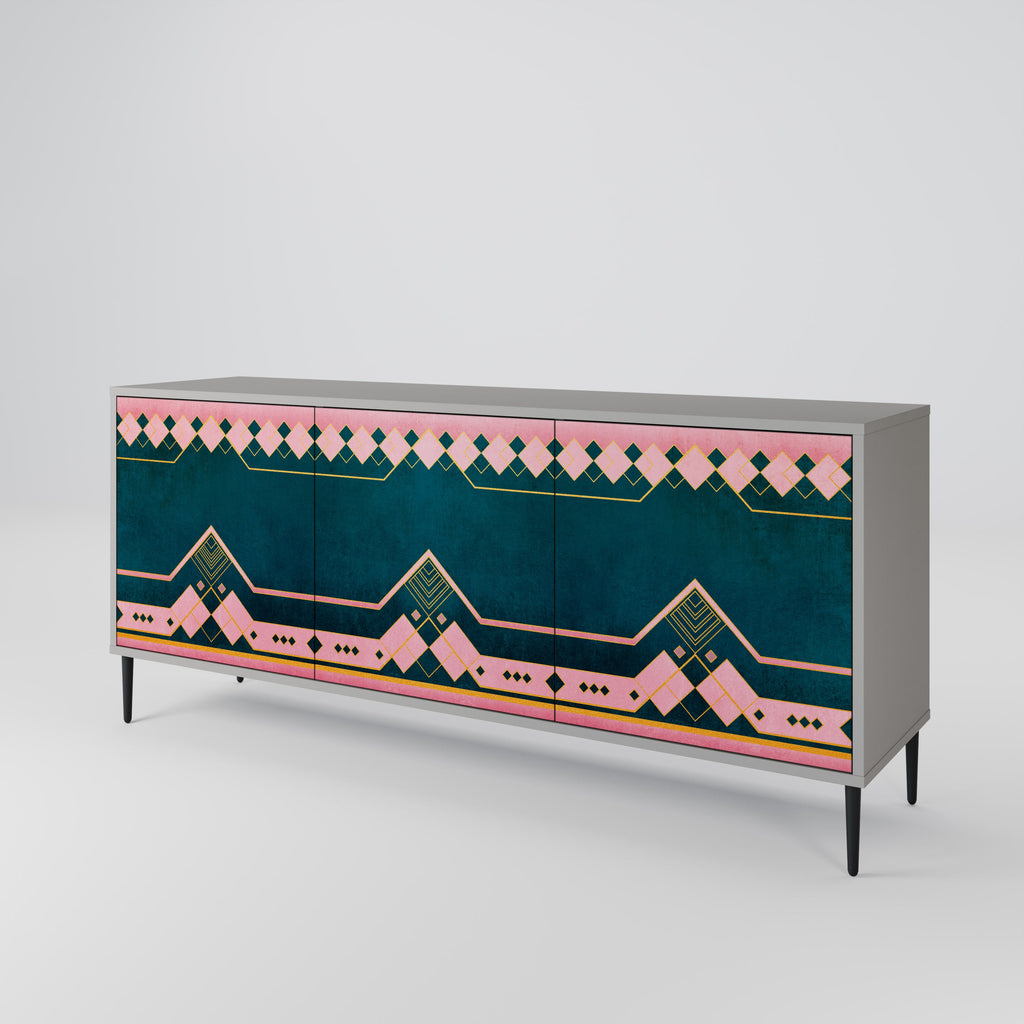 ROYAL COMPOSITION Sideboard mit 3 Türen in Grau