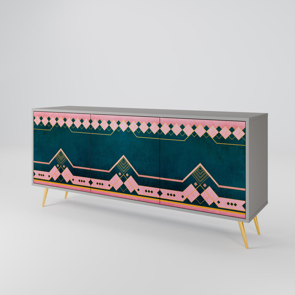 ROYAL COMPOSITION Sideboard mit 3 Türen in Grau