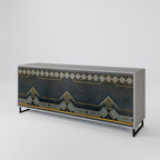 ROYAL ORDINARINESS Sideboard mit 3 Türen in Grau