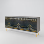 ROYAL ORDINARINESS Sideboard mit 3 Türen in Grau