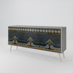 ROYAL ORDINARINESS Sideboard mit 3 Türen in Grau