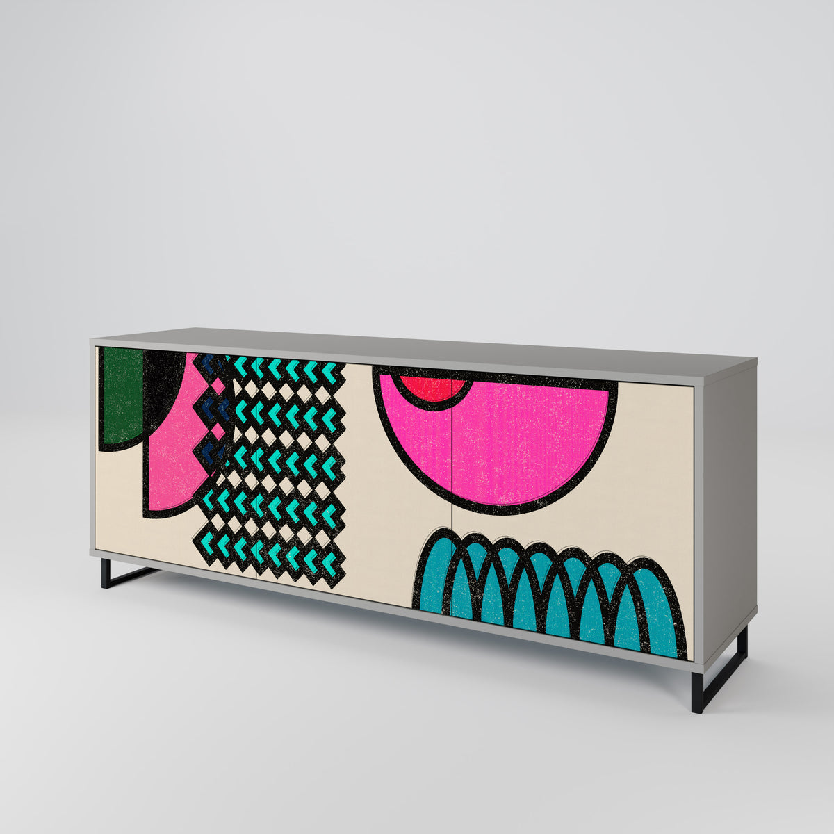 GEOMETRIC RHAPSODY 3-türiges Sideboard