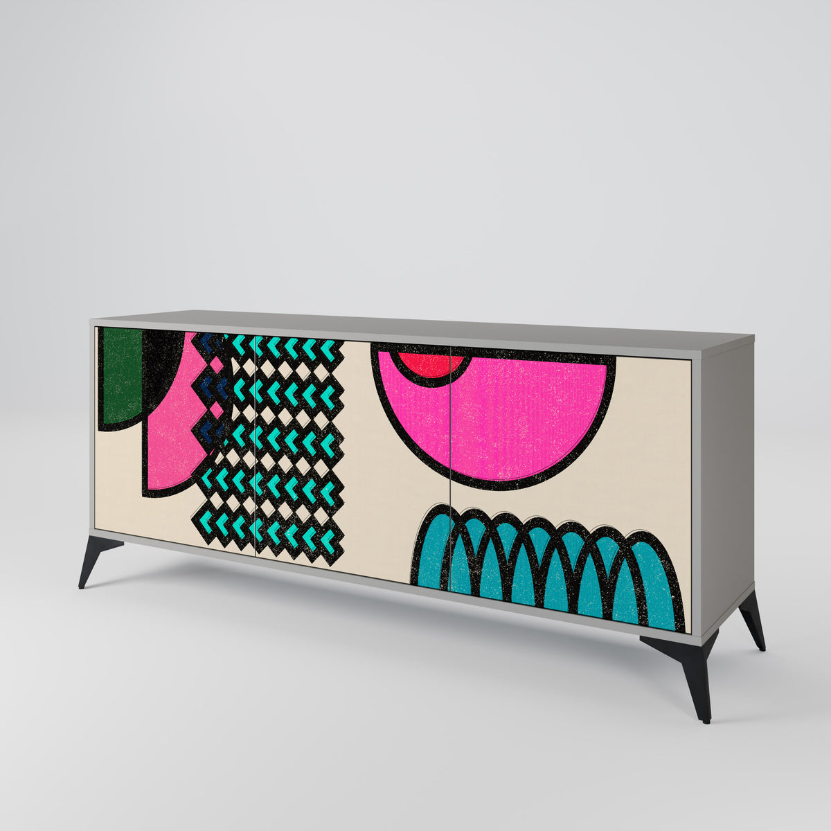 GEOMETRIC RHAPSODY 3-türiges Sideboard