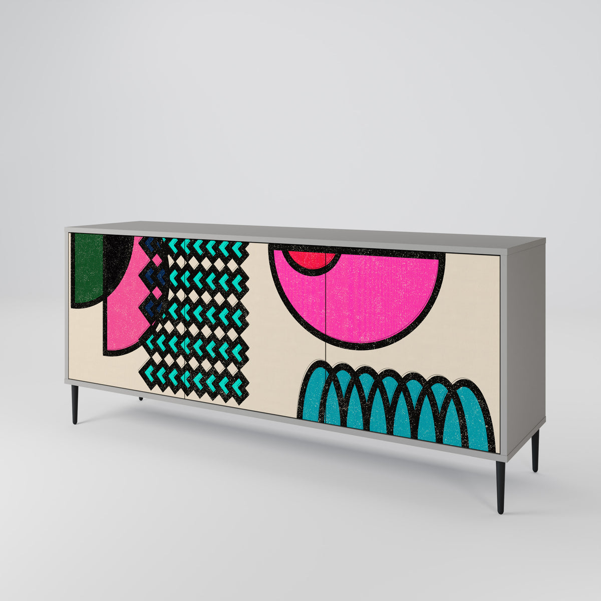 GEOMETRIC RHAPSODY 3-türiges Sideboard