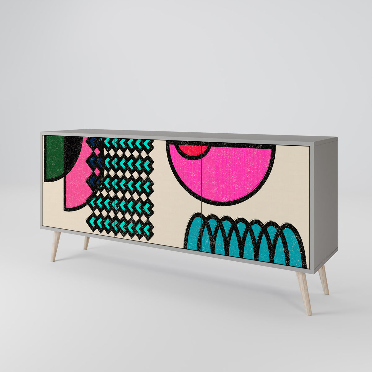 GEOMETRIC RHAPSODY 3-türiges Sideboard