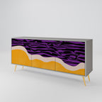 INDEPENDENT BORDER 3-Door Sideboard in Grey Finish