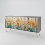 BIRCH KALEIDOSCOPE Sideboard mit 3 Türen in Grau