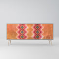 INDIAN FOLK 3-Door Sideboard in Grey Finish