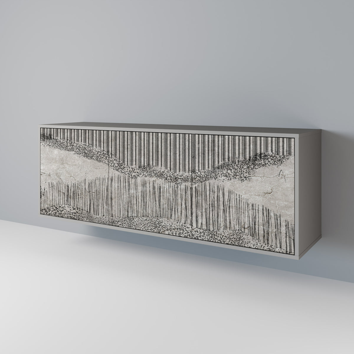 GRAIN LINES 3-türiges Sideboard