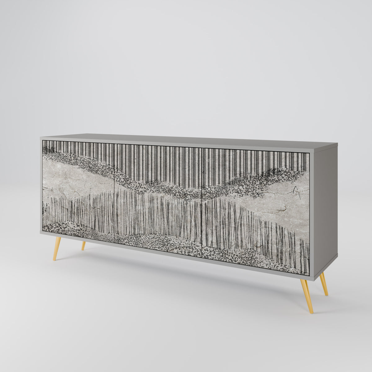 GRAIN LINES 3-türiges Sideboard