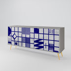 THE RIGHT PLACES Sideboard mit 3 Türen in Grau