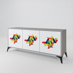 FUTURE SIGN Sideboard mit 3 Türen in Grau