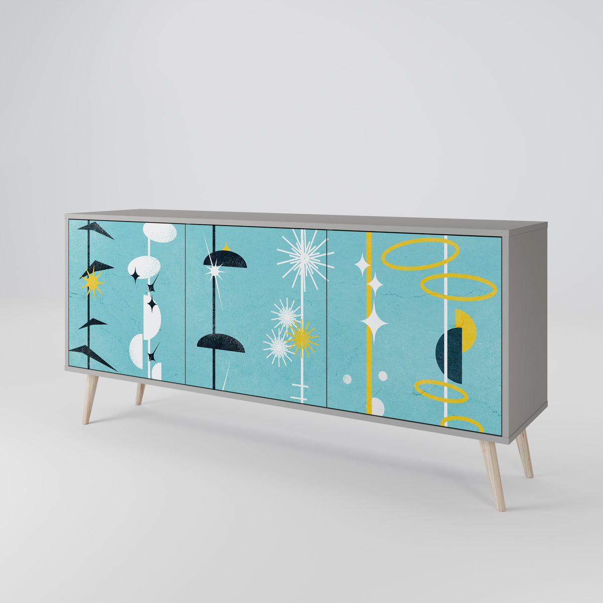 PATHS TO HAPPINESS 3-türiges Sideboard