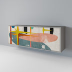 INTERSTELLAR VIBES Sideboard mit 3 Türen in Grau