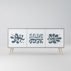 WONDERLAND VEGETATION Sideboard mit 3 Türen in Grau
